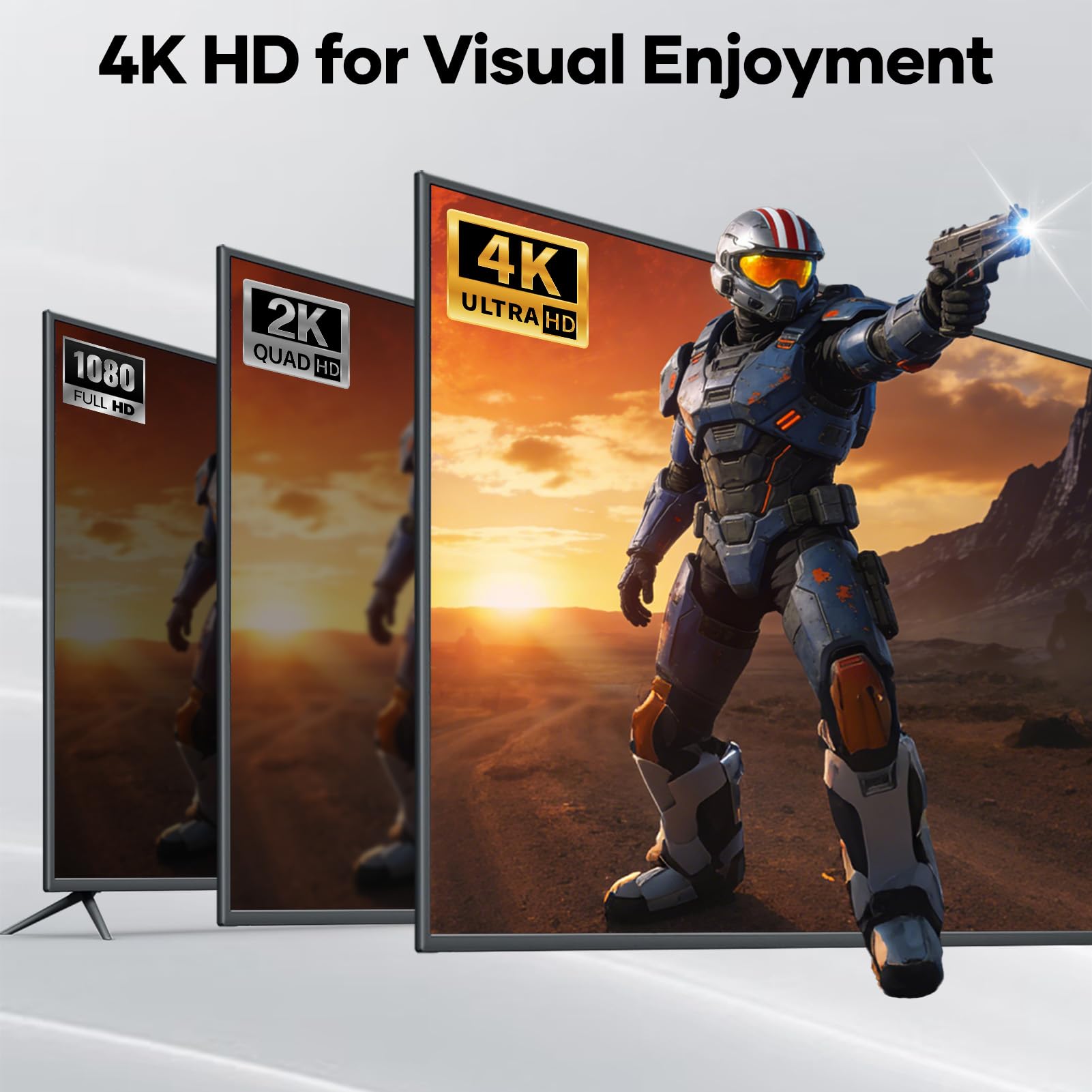4K Adaptateur Displayport vers HDMI, Convertisseur Unidirectionnel DP (Display Port) mâle vers HDMI Femelle avec HDTV,Dell,HP,PC,Monitor - Gris