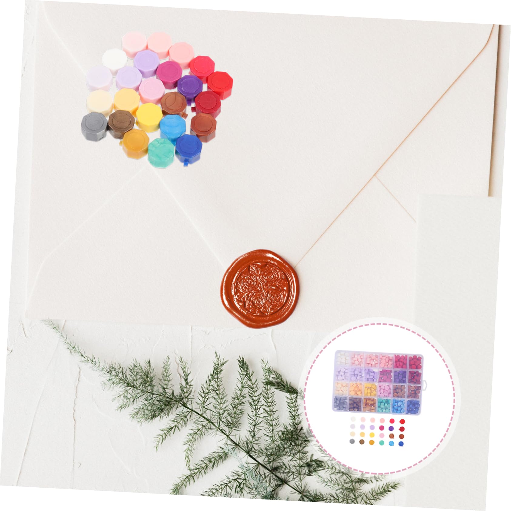 Cuentas de Lacre para Sellar Sobres, 1 Caja, para Tarjetas