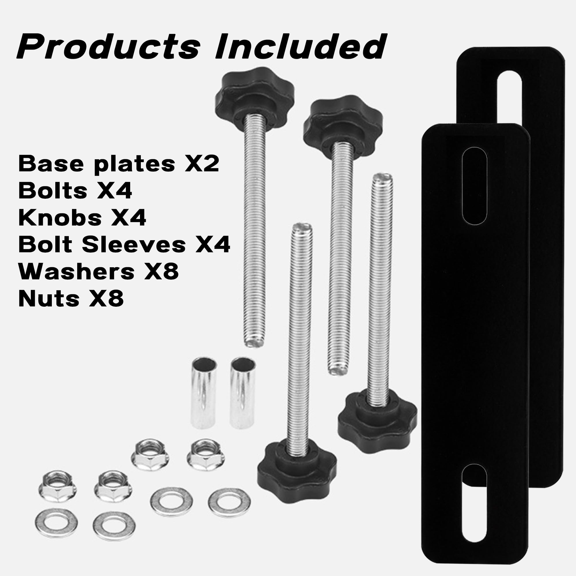Kit di installazione per piastre di sabbia - kit di installazione universale per X-BULL, Fieryred e Bunker Industry, durevole, resistente alla corrosione, barra paraurti camper