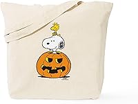 Vista 15 de CafePress Peanuts Snoopy - Bolsa reutilizable de lona color beige natural