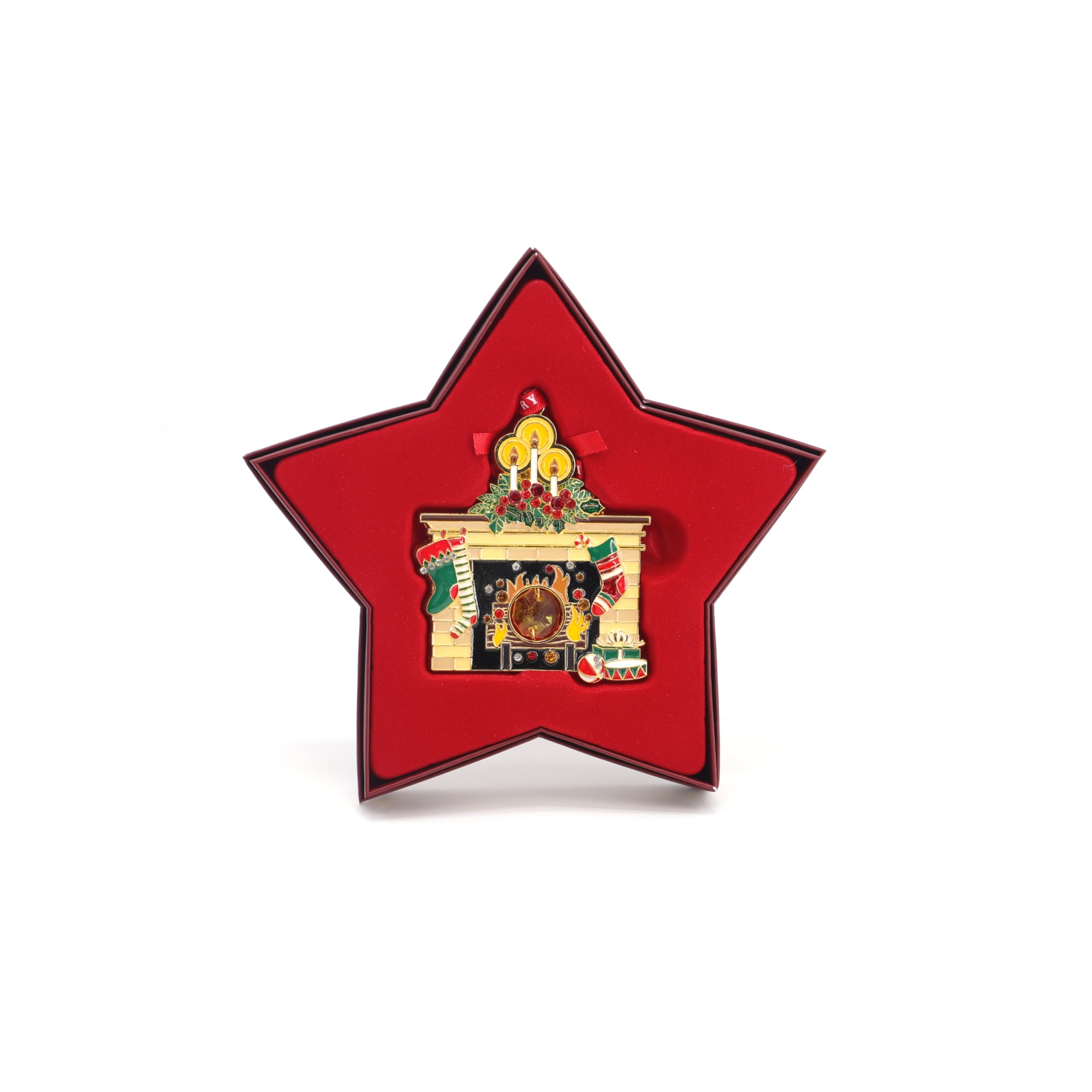 Tipperary Crystal Christmas Tree Decoration, Luxury Hanging Ornament - Perfect for Holiday Décor & Gifting, Fireside Gem Decoration - Image 3