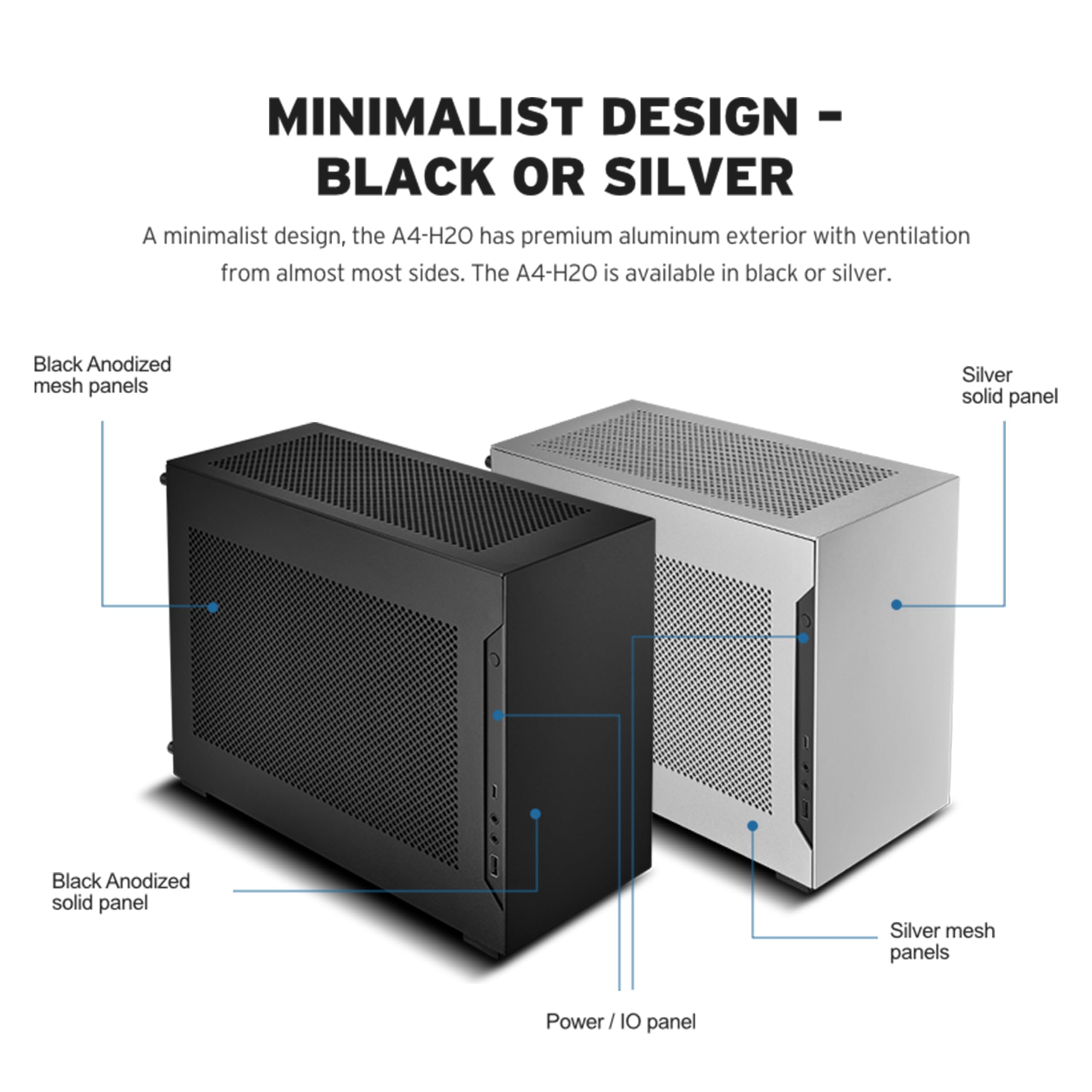 Amazon.co.jp: Lian Li A4-H2OX5 Mini-ITX PCケース、トリプルスロット 