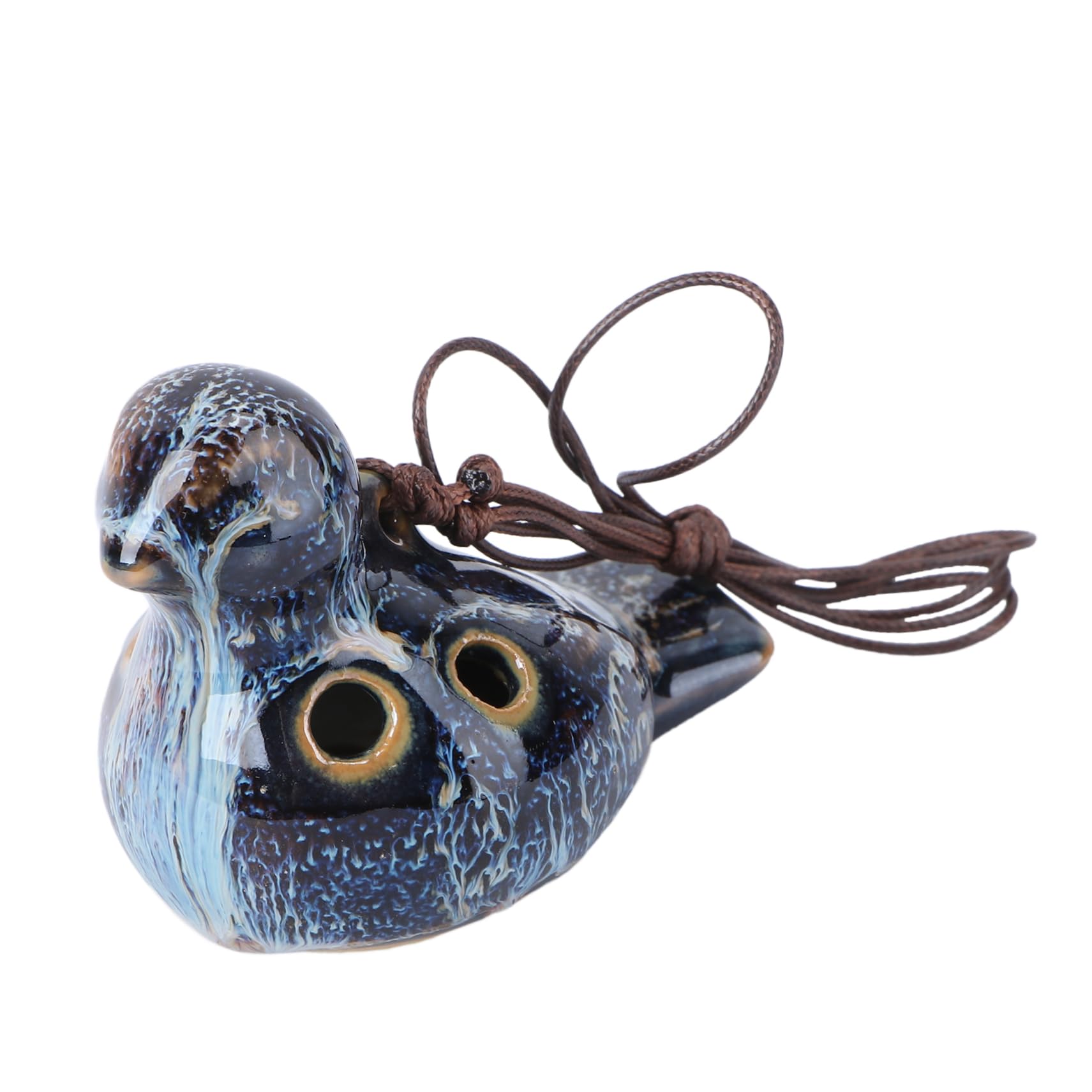 SUPVOX Bird Ocarina 6 Hole Ceramic Music Instrument Strawbeery Ocarina for Levels Easy to Learn Carry Random