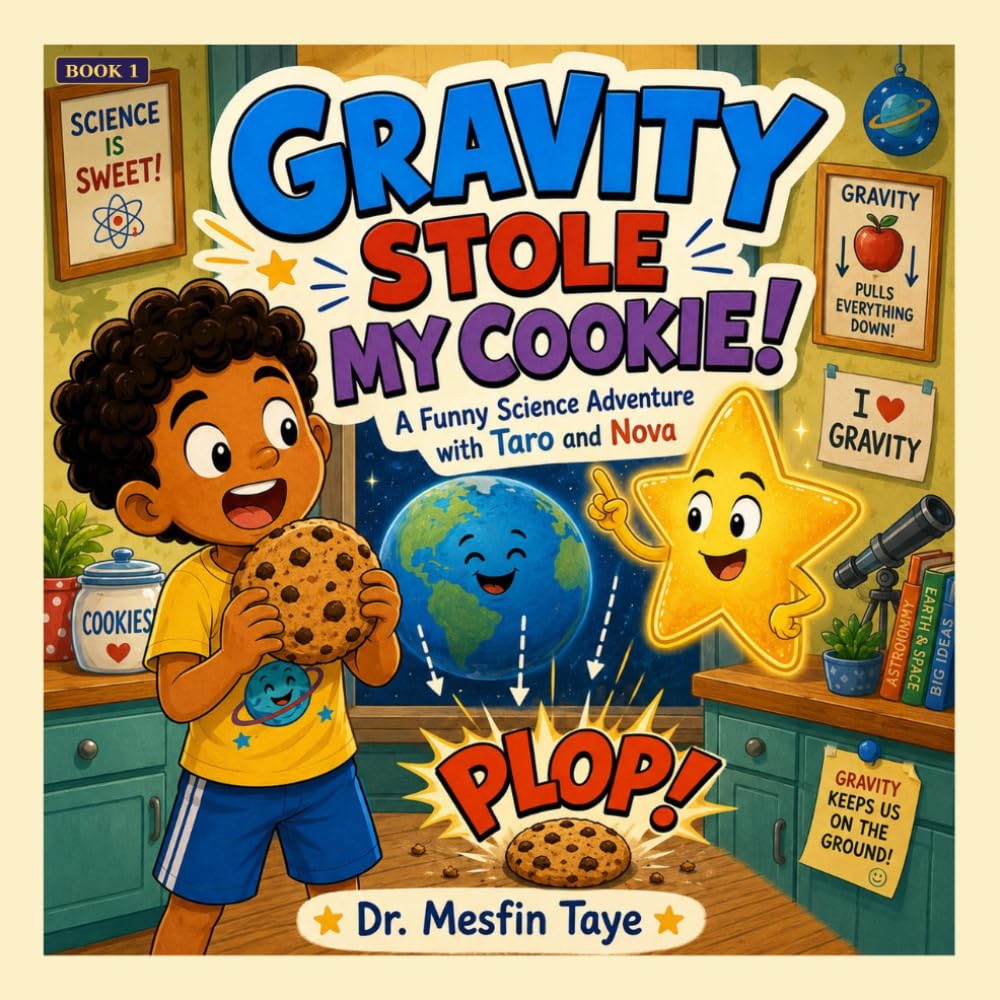 Gravity Stole My Cookie!: A Funny Science Adventure with Taro and Nova (Book 1) (Taro and Nova's Funny Science Adventures)
