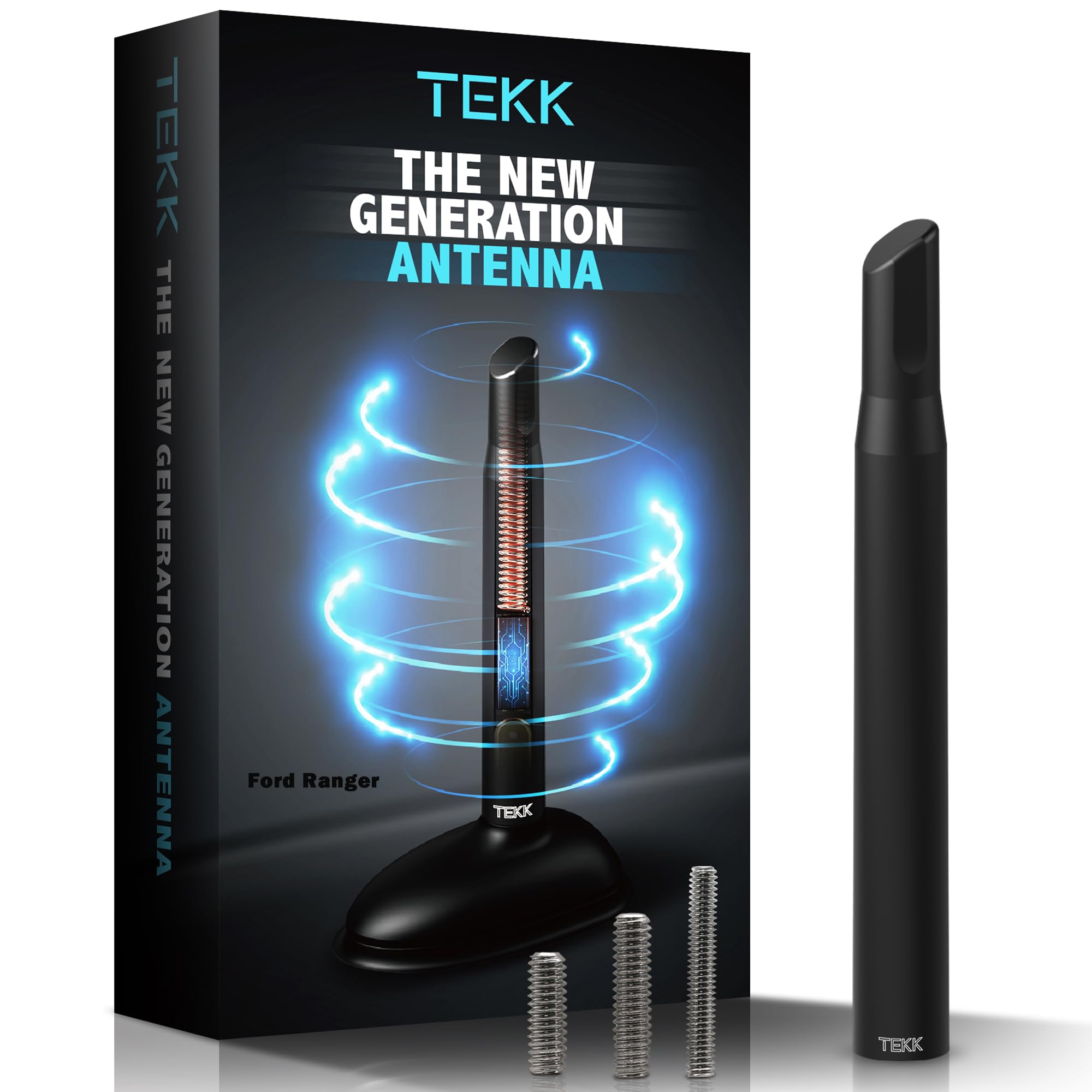 TEKK Short Antenna Compatible with 2019-2025 Ford Ranger/Designed for Optimized FM/AM Reception / 4.8 Inches