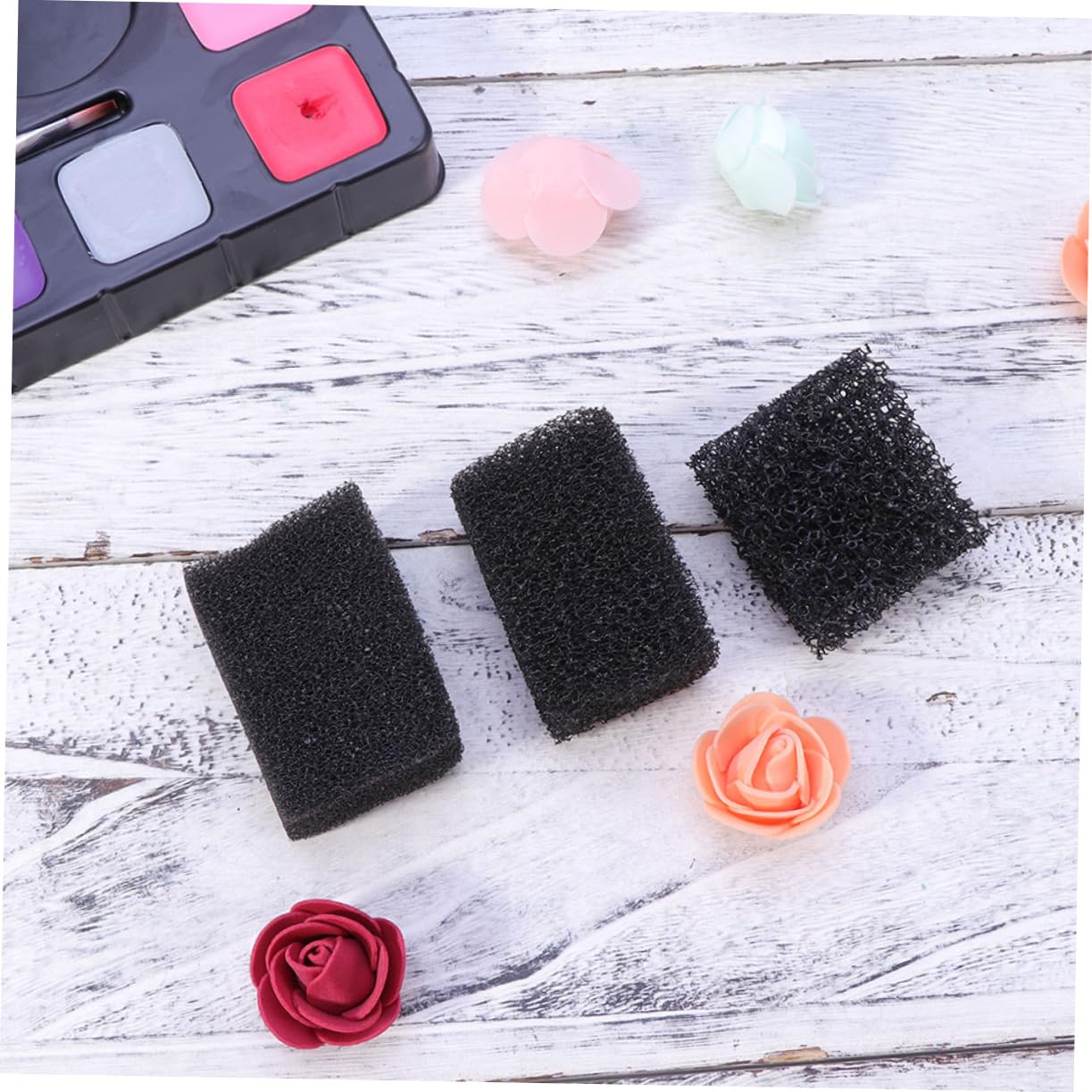 FRCOLOR 32stücke Schwarze Makeup Schwämme Für Halloween Professionelle -schwämme Für Wunden Narben Und Stoppeln Für Special Effects Und Kreative Makeup-anwendungen
