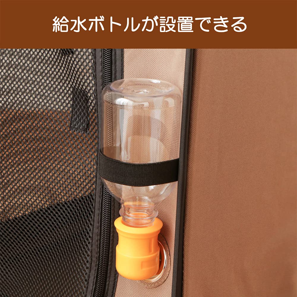 Amazon.co.jp: アイリスオーヤマ 折りたたみソフトケージ ブラウン M