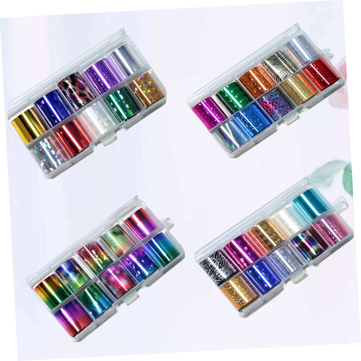 Healeved 12sets Adesivi Per Unghie Auto-adesivi Design Di Stellato Accessori Per Manicure Alla Moda Per Donne e Stili Unici Perfetti Per Eventi e Feste