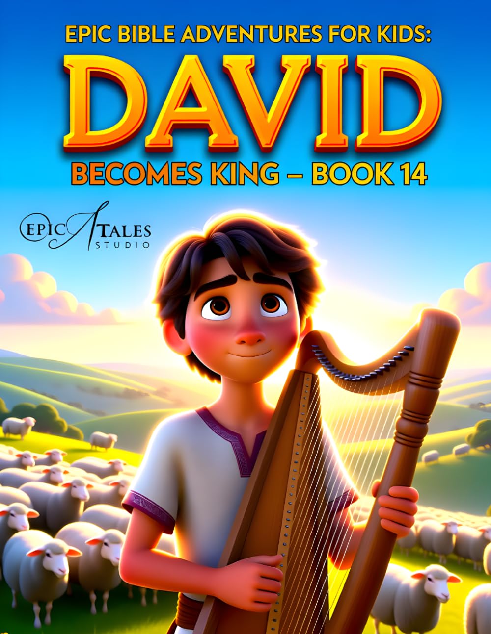 Epic Bible Adventures for Kids: David Becomes King – Book 14: A Story of Patience, Faith, and God’s Perfect Timing