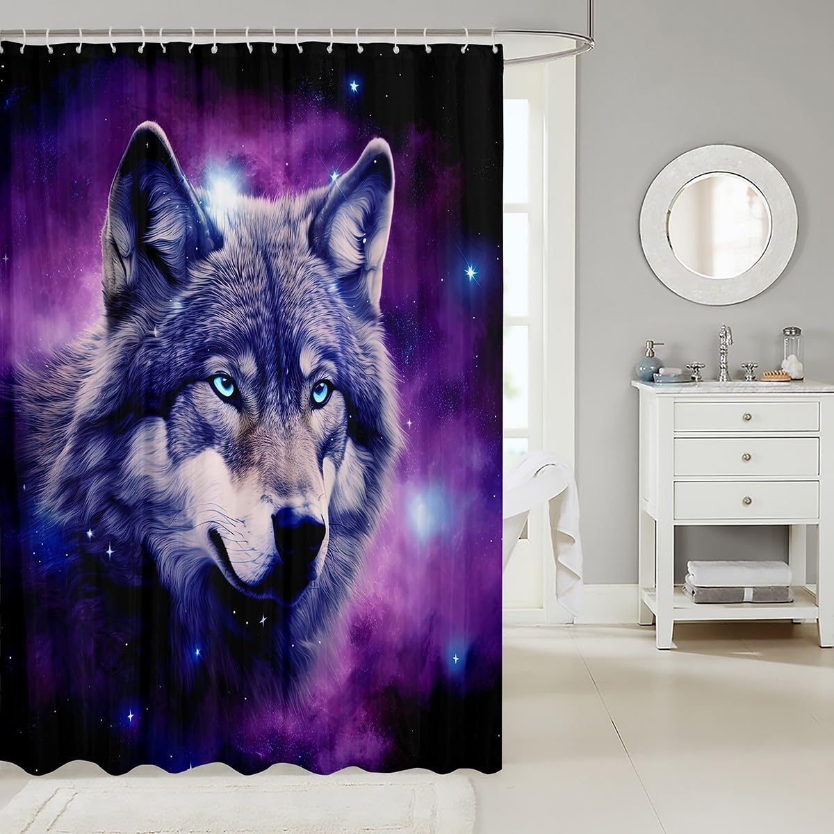 Erosebridal White Tiger Bathroom Curtain 72x78,Jungle Animal Bathroom Decor,Tropical Leaves Erosebridal White Tiger Bathroom Curtain 72x78,Jungle Animal Bathroom Decor,Tropical Leaves