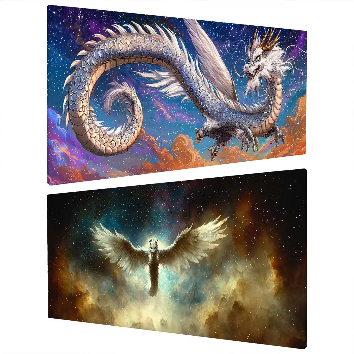 Diamond Painting Adulti, Diamond Painting Drago 30x80cm, Regalo -1296
