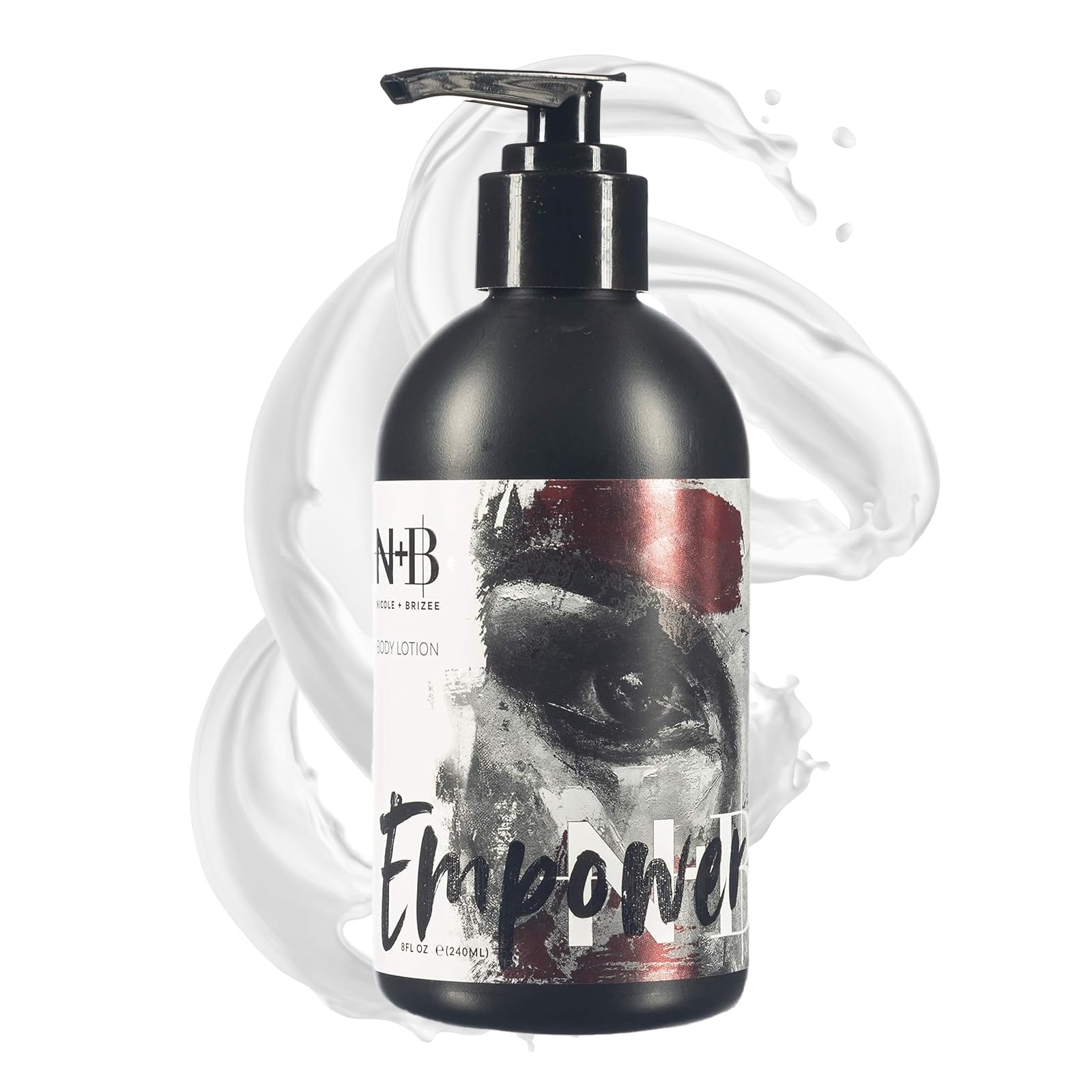 N+B Empower Lotion | Non-Sticky, Moisturizing, Quick Absorption, Softens & Smoothens | Made w/Alma Extract & Vitamin C | For Face, Hand, Body & All Skin Types, Rough, Dry Skin, Sensitive | 8oz