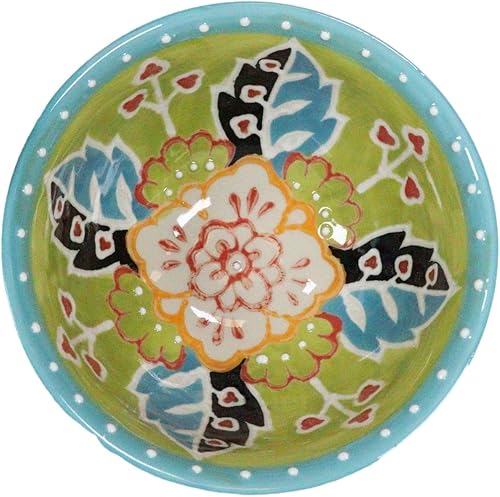 Miniatura 3 de Ebros Gift Juego de 4 cuencos de cerámica Eathenware de lujo estilo turco otomano texturizado, 5.75 pulgadas de diámetro, 24 onzas, ideales para