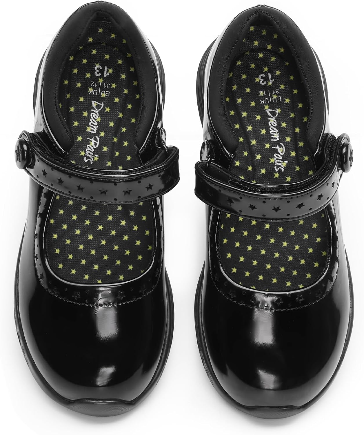 DREAM PAIRS Girls School Shoes Mary Jane Flats Lightweight Comfortable Girls' Uniform Dress Shoes for Toddler/Little Kid/Big Kid