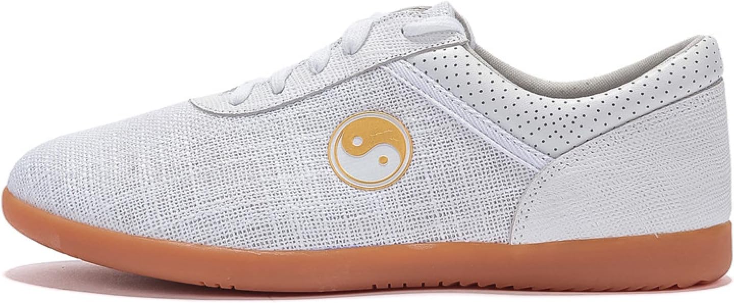 Tai Chi Shoes Breathable Martial Arts Shoes Beef Tendon Sole Middle Aged and Elderly Shoes Practice Shoes,Blue-46