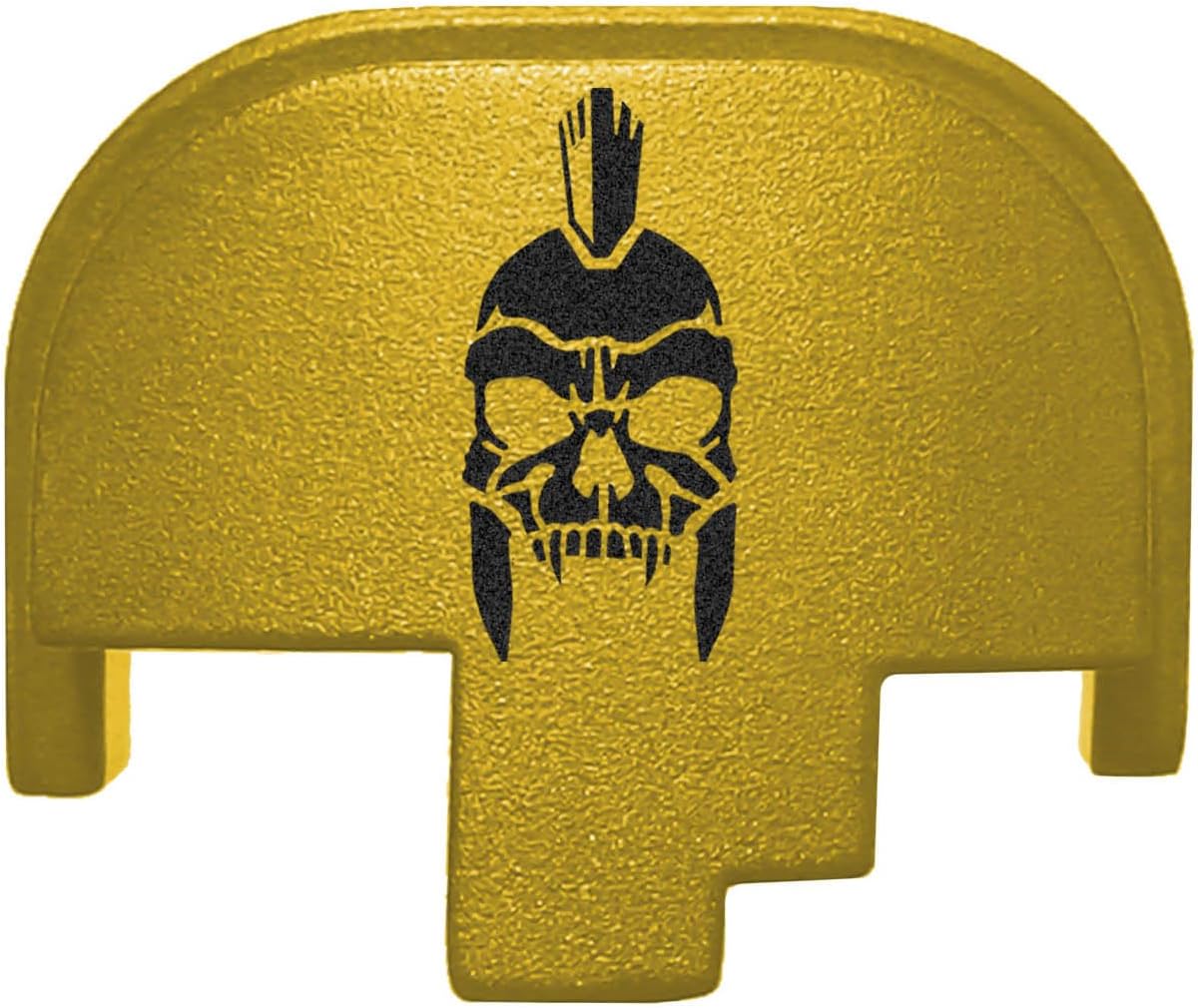 NDZ Performance Slide Cover Back Plate for Smith & Wesson M&P M2.0 Full Size & Compact 9mm, Blue Anodized Aluminum w/Black Laser Engraved Patriotic Image - Choose Image & Plate Color