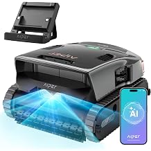 Aiper Scuba V3 Ultra AI-Cognitive Robotic Pool Cleaner & Skimmer with Dual-Camera AI Vision, All-in-One Cleaning, 8,500 GPH Suction, Smart Surface Parking & Multi-Layer Filtration, Grey