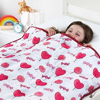 CHANDELLI Weighted Blanket Kids Toddler - 36"x48", 5 lb Weighted Blanket, 100% Cotton Fabric Material, Premium Glass Bead...