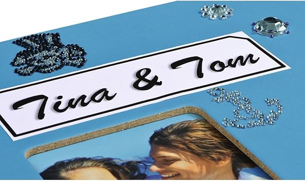 Hama Fine Art Photo Album | 30x30cm | For 10x15cm Pictures | 100 White Pages | For 400 Photos | Malibu Blue