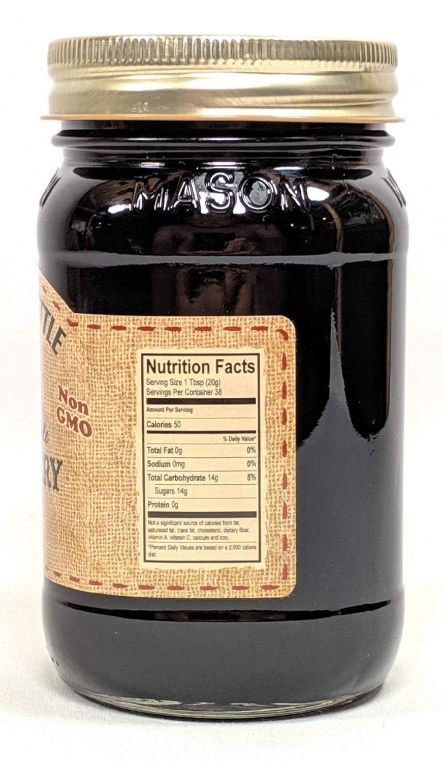 The Dutch Kettle Amish Homemade Style Elderberry Jelly 2-19 Ounce Reusable Jars Gluten Free Seedless