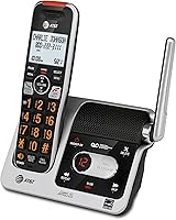 Vista 24 de AT&T BL102-2 DECT 6.0 - Juego de 2 teléfonos inalámbricos para el hogar con contestador
