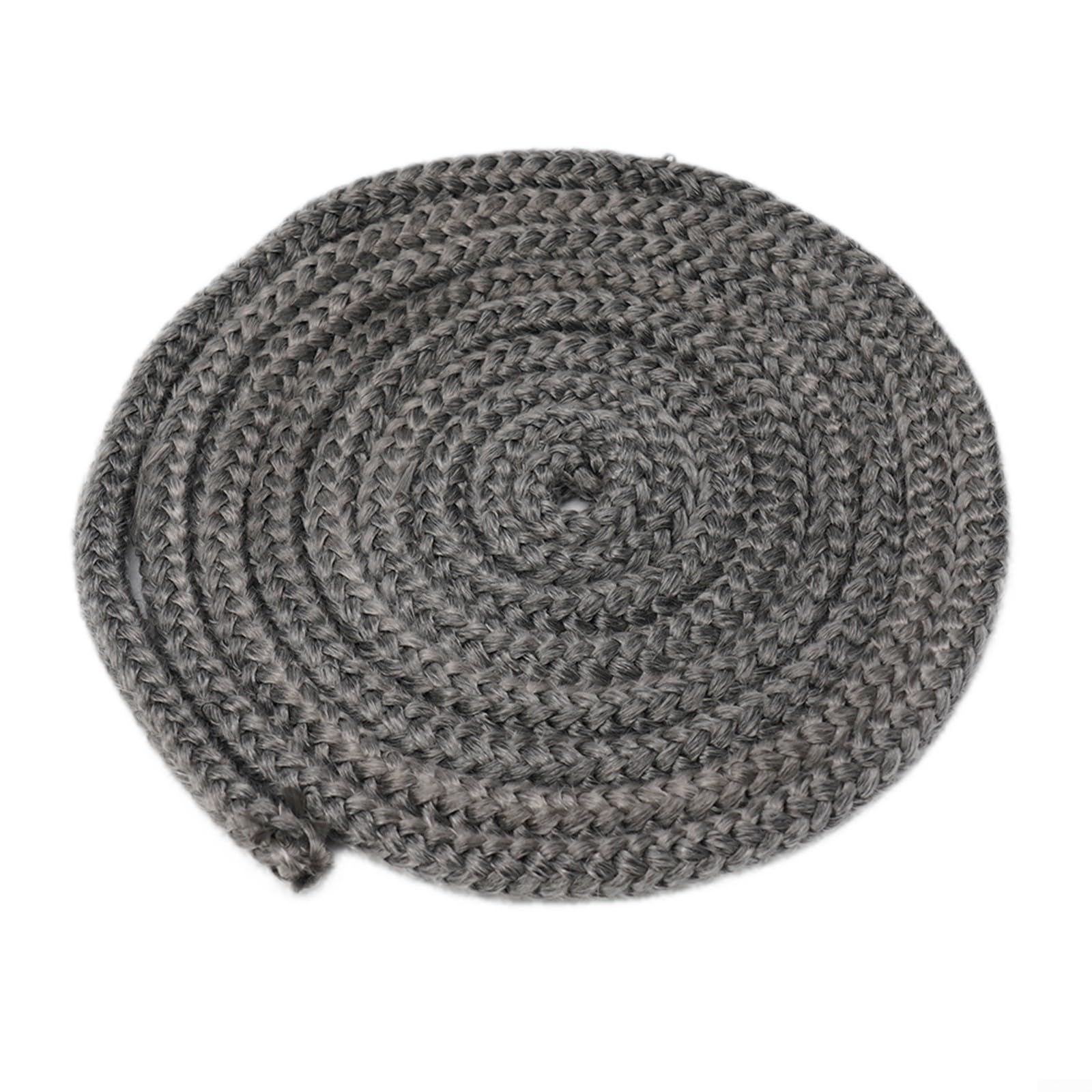 Corda resistente al calore, Guarnizione in corda in fibra di vetro diametro 12 mm nera lunghezza 2-3 m for stufe e caminetti(3m)