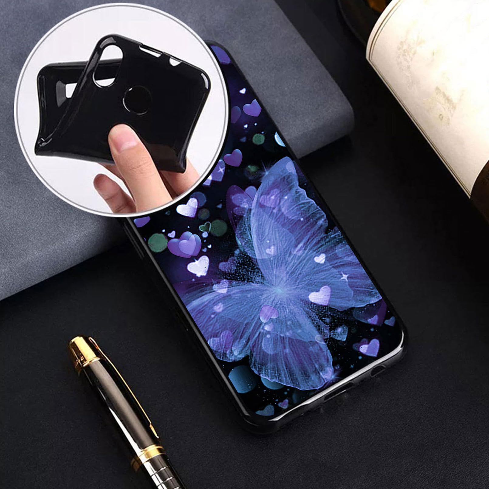 LCEHTOGYE Cover per Oukitel C65 PRO + Pellicola Protettiva in Vetro