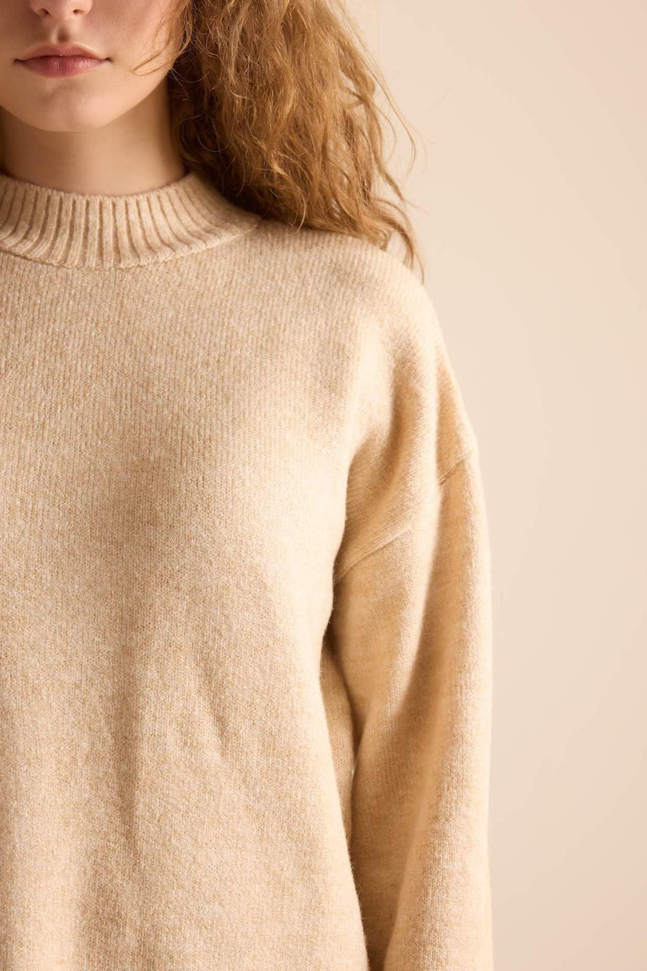 DeFacto Damen Strickmode - Stilvolle Strickpullover Blusen & Tuniken für Damen - Auswahl an Pullover - Feinstrickpullover Strickjacken und Pulli