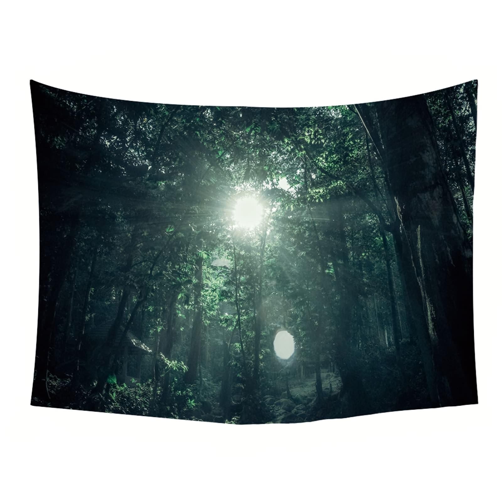 Tappeto Parete Camera da Letto, Albero e Sole Coperta per Camera da Letto Soggiorno Dormitorio Decorazione da Parete, 300x256cm