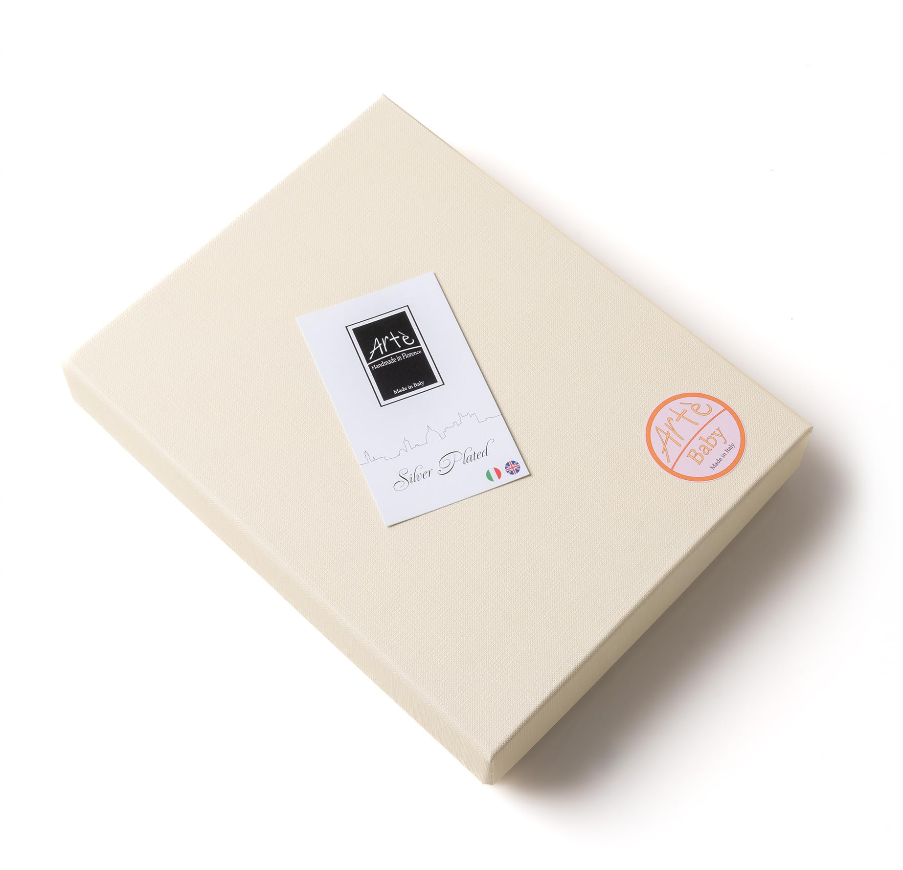 ARTÉ Marco de fotos para niña, 10 x 15 cm, fabricado en Italia, elegante chapado en plata, chapado en plata, antioxidante, precioso marco de plata con parte trasera de madera lacada blanca E274/rosa