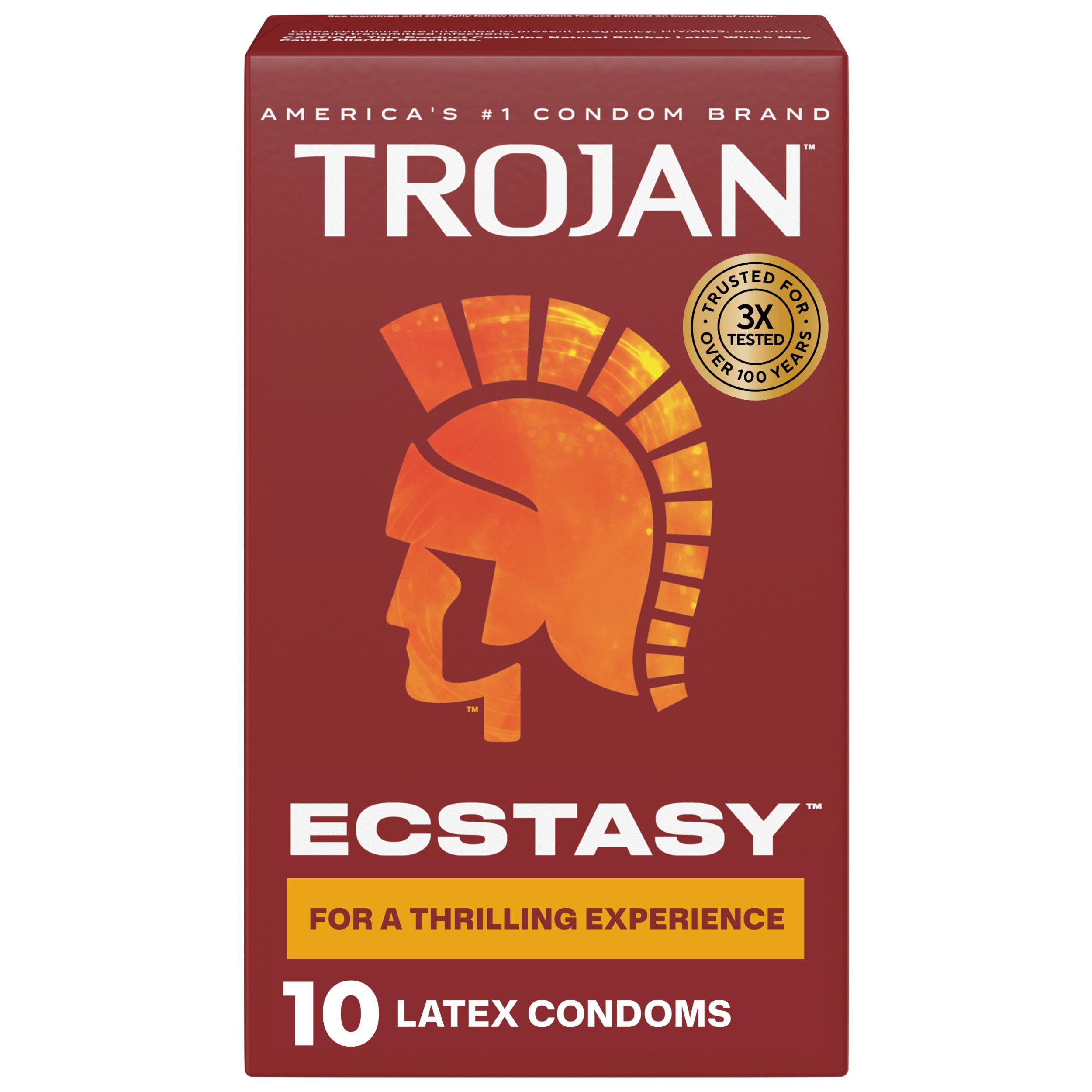 Trojan Condom Stimulations Ultra Ribbed Ecstasy Ultrasmooth Lubricated 10 Pc-image-40