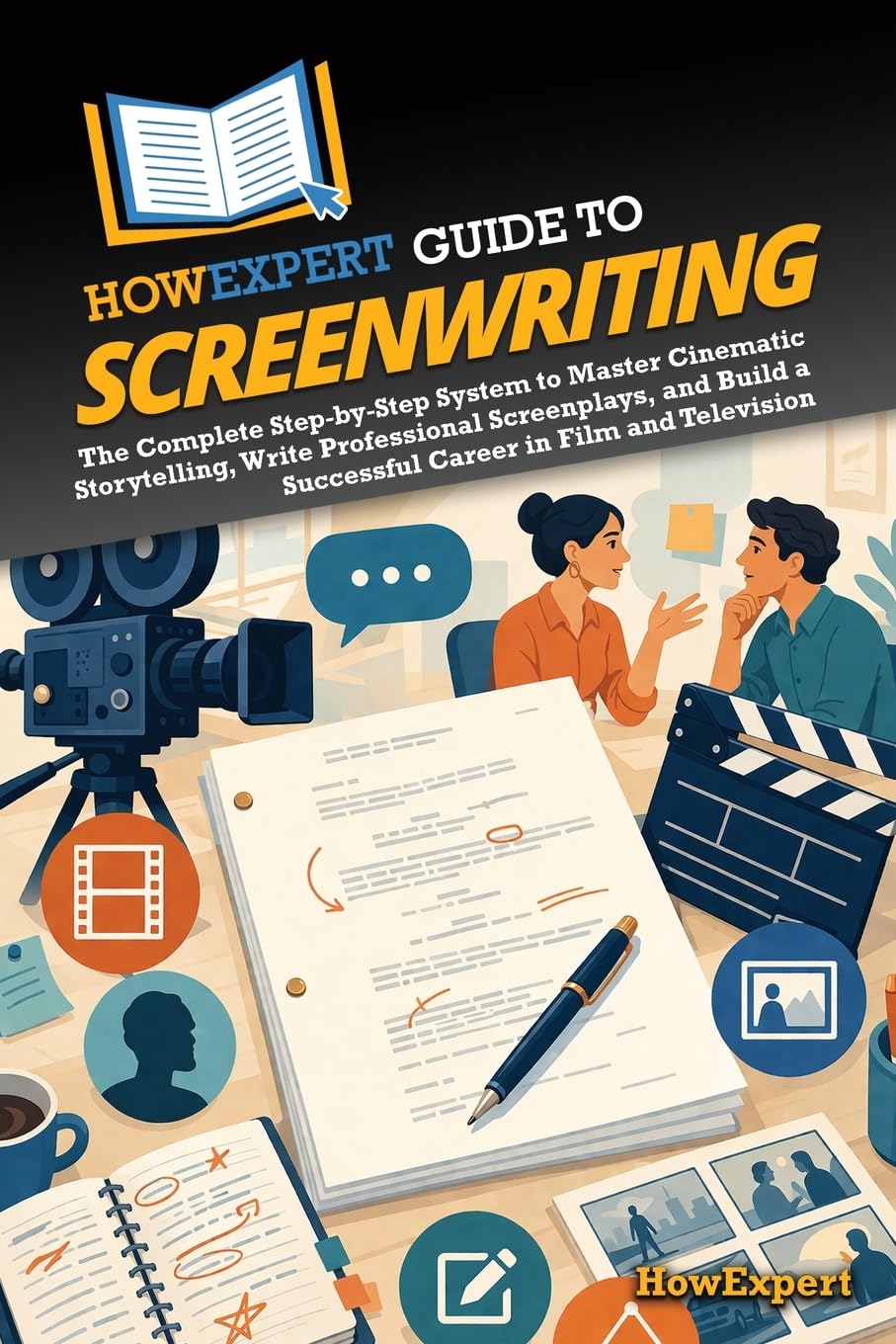 HowExpert Guide to Screenwriting: The Complete Step-by-Step System to Master Cinematic Storytelling, Write Professional Screenplays, and Build a Successful Career in Film and Television