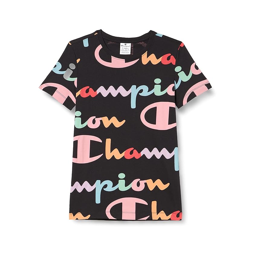 Immagine del prodotto Champion Legacy American Classics all-Over Logo S/S T-Shirt, Nero, XS Donna