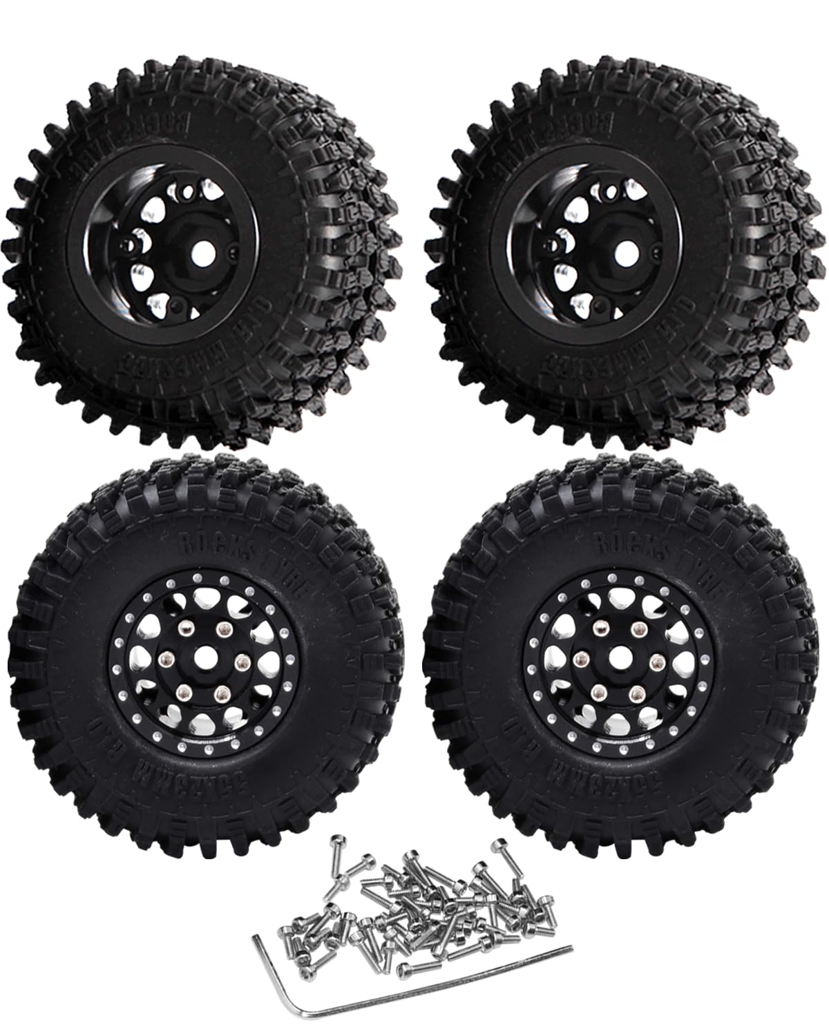 Amazon.co.jp: Rcarmumb RC ビードロック ホイールタイヤセット