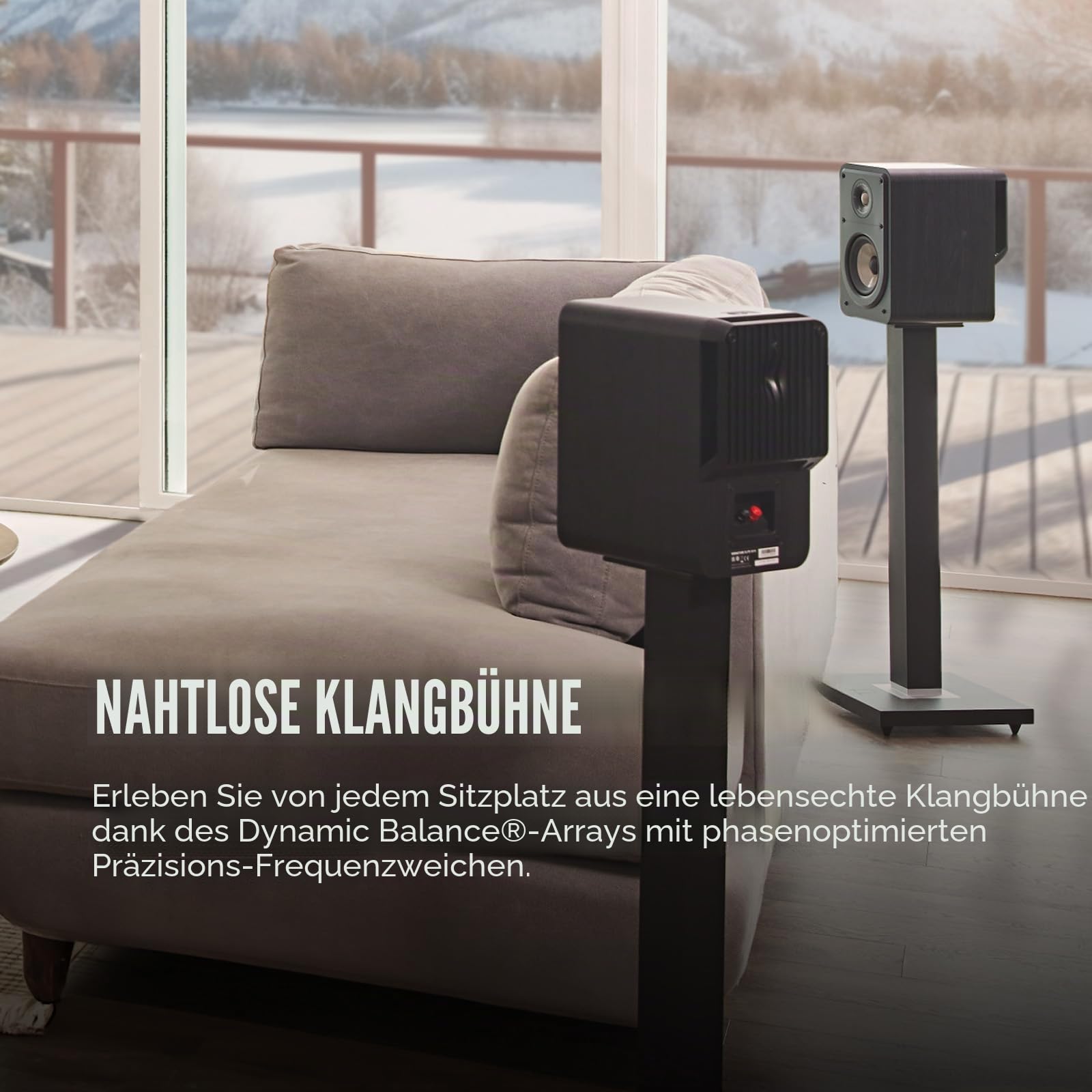 Polk Audio Signature Elite ES15 hochauflösende Regallautsprecher fürs Heimkino, Stereo Lautsprecher, Surround Boxen, HiFi Lautsprecher, Hi-Res zertifiziert, kompatibel mit Dolby Atmos und DTS:X (Paar)