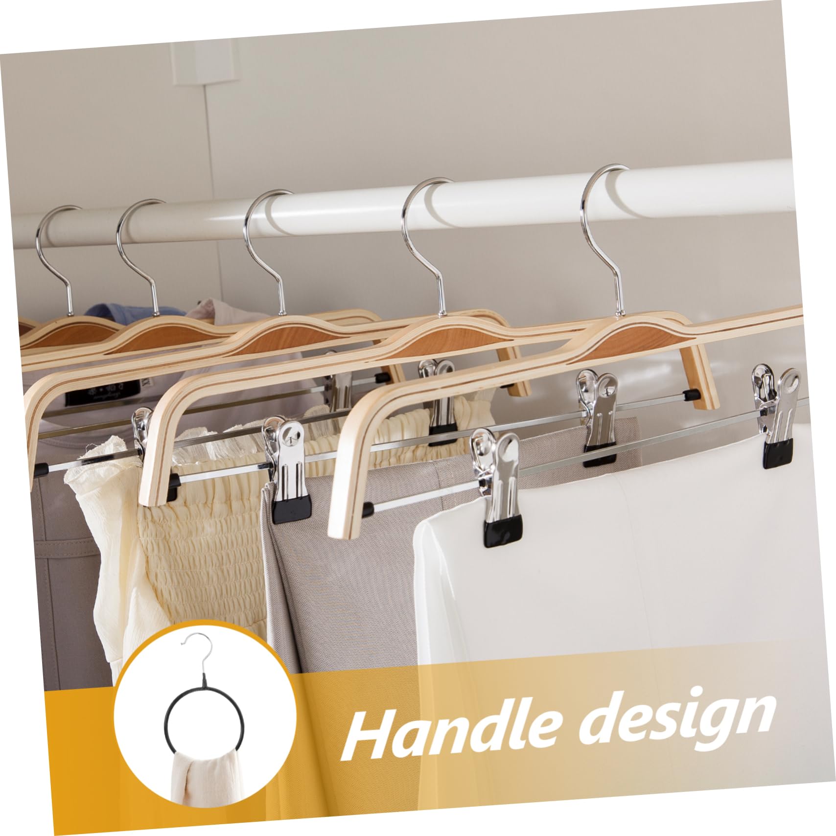 HOOTNEE 10pcs Non-Slip Scarf Hanger and Tie Organizer Clothing Rack for Shawls Belts Ties and Accessories Space Saving Closet