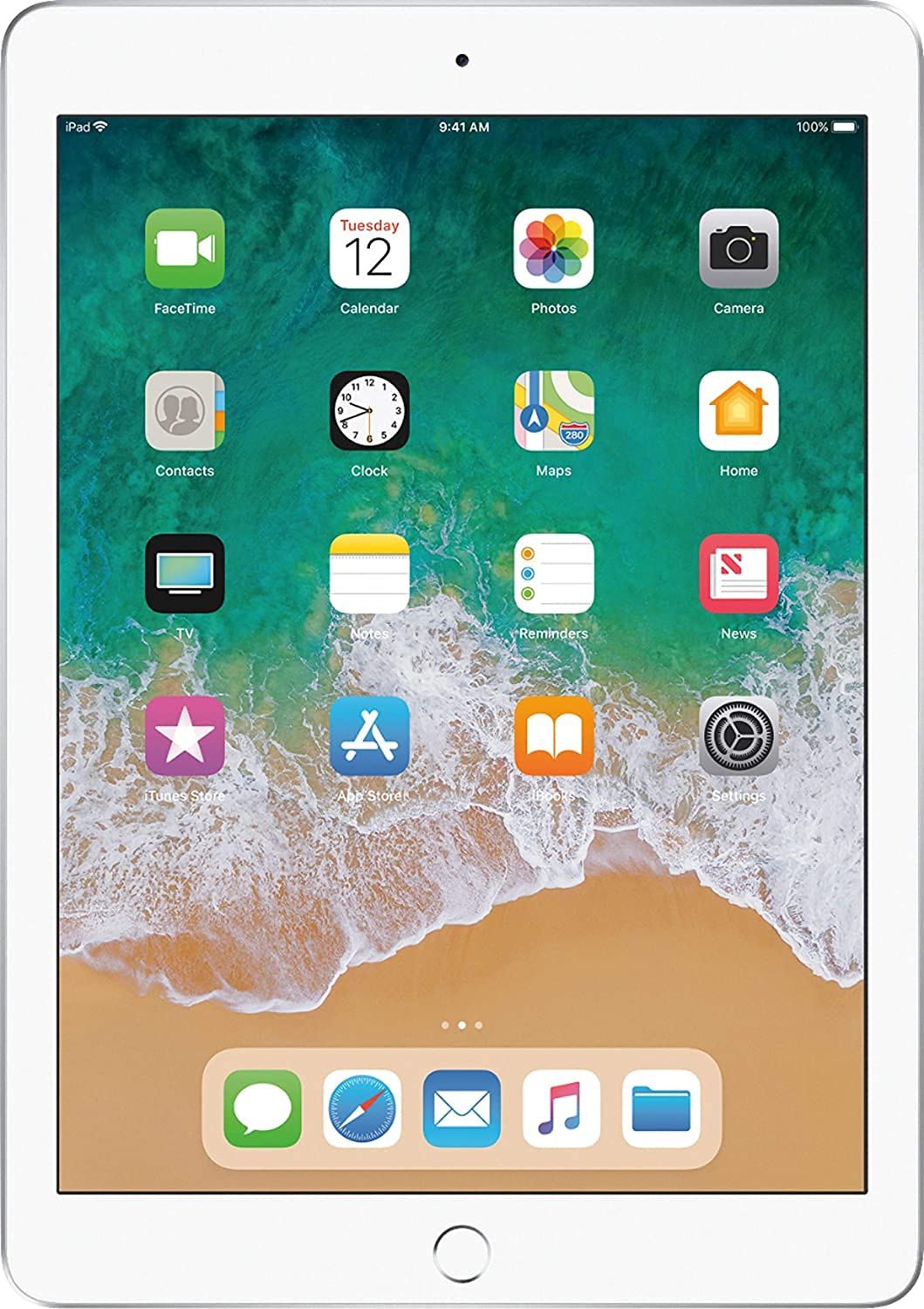 Apple iPad (5th Gen) 128GB Wi-Fi - Silver (Renewed) : Amazon.co.uk