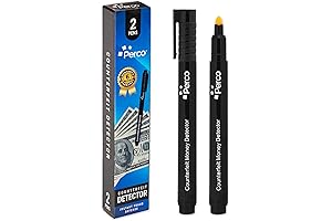 Perco Counterfeit Money Detector Pen 2 Pack: Safeguard Against Financial Fraud