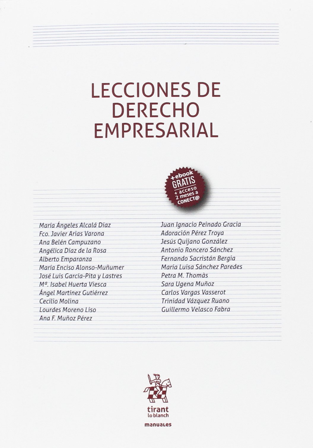 Lecciones de Derecho Empresarial (Manuales de Derecho Civil y Mercantil)