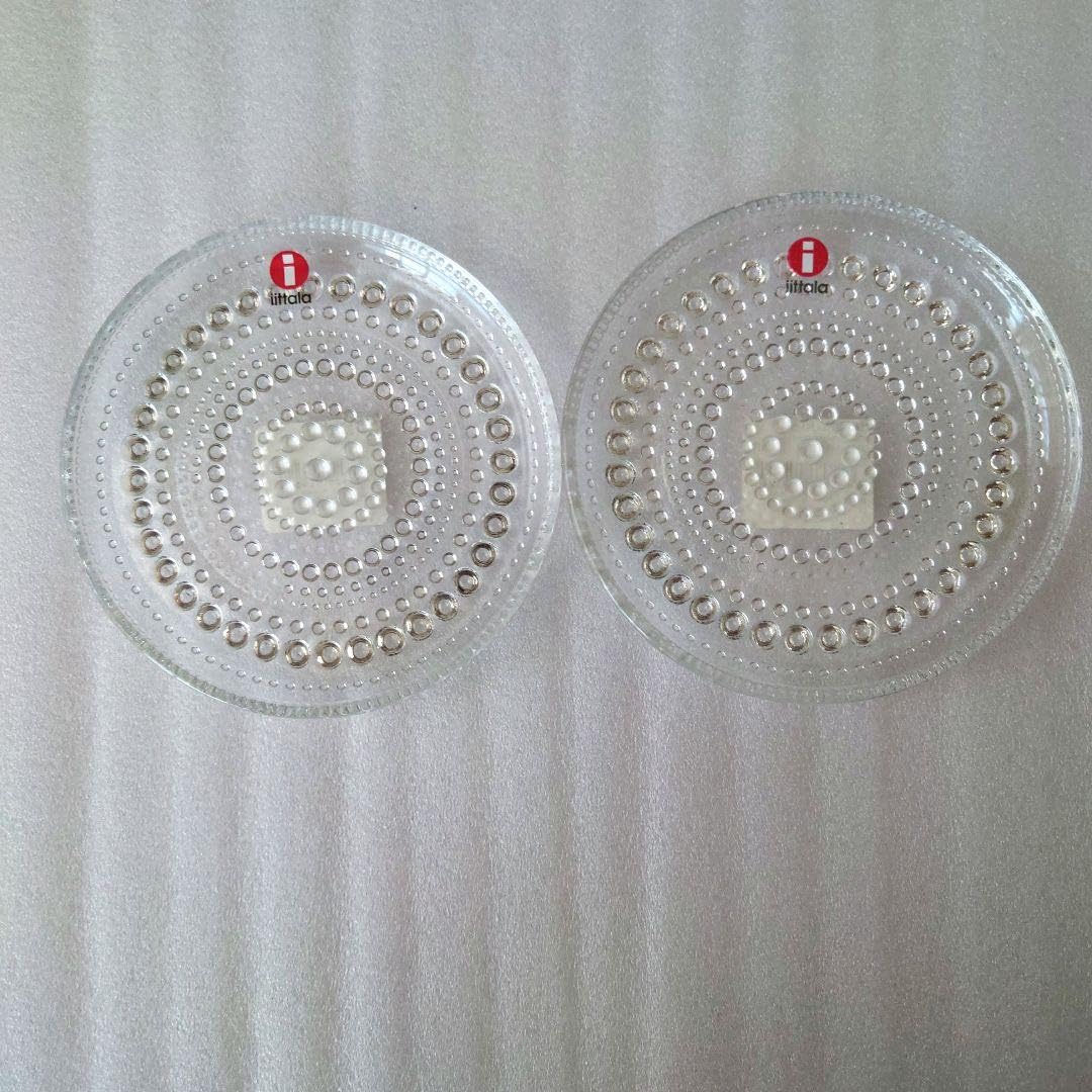 イッタラ  カステヘルミ 10cm プレート　4枚セット クリア 新品 イッタラ カステヘルミ 10cm クリア プレート 小皿 4枚