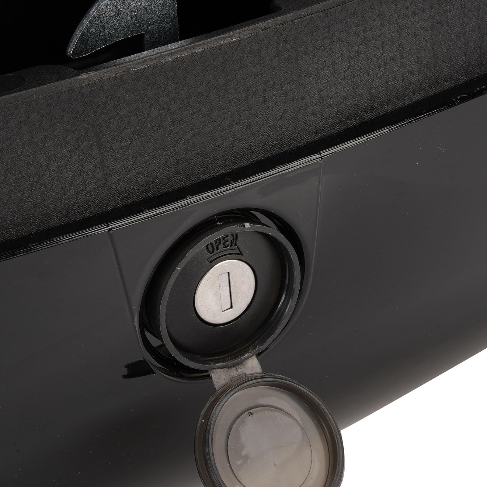 Bauletto Posteriore per Moto Soluzione di Stoccaggio in ABS Leggero e di Grandi Dimensioni da 32 Litri per Lunghi Viaggi (Nero lucido)