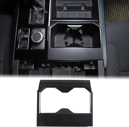 Vista 65 de Aunginsy Soporte para portavasos de asiento trasero central compatible con Toyota Tundra/Sequoia 2022-2024 2025 para consola central de fila trasera