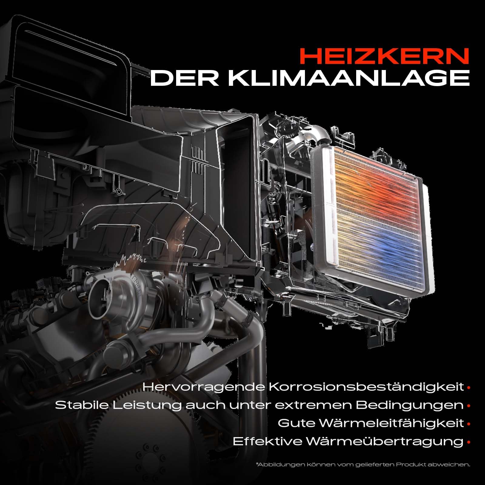 Frankberg Innenraumheizung Kompatibel mit Golf Alltrack BA5 BV5 1.6L-2.0L 2014-Heute Tig.uan AD1 AX1 1.4L-2.0L 2016-Heute Pas.sat 3G2 CB2 1.4L-2.0L 2014-Heute Replace# 5QD819031