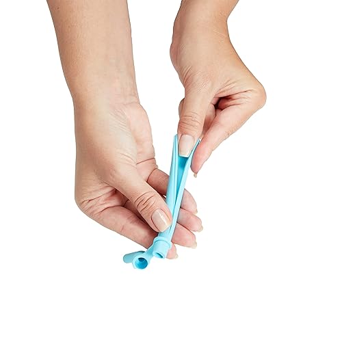 Miniatura 4 de Munchkin Simple Clean - Vaso para beber con popote fácil de limpiar, 10 onzas, paquete de 2, azulverde y Snack Catcher para niños pequeños, paquete