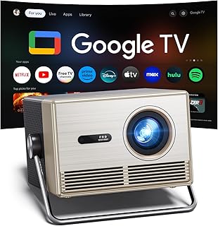 2000 ANSI Official Licensed Google TV Outdoor Projector 4K Full HD, Smar...