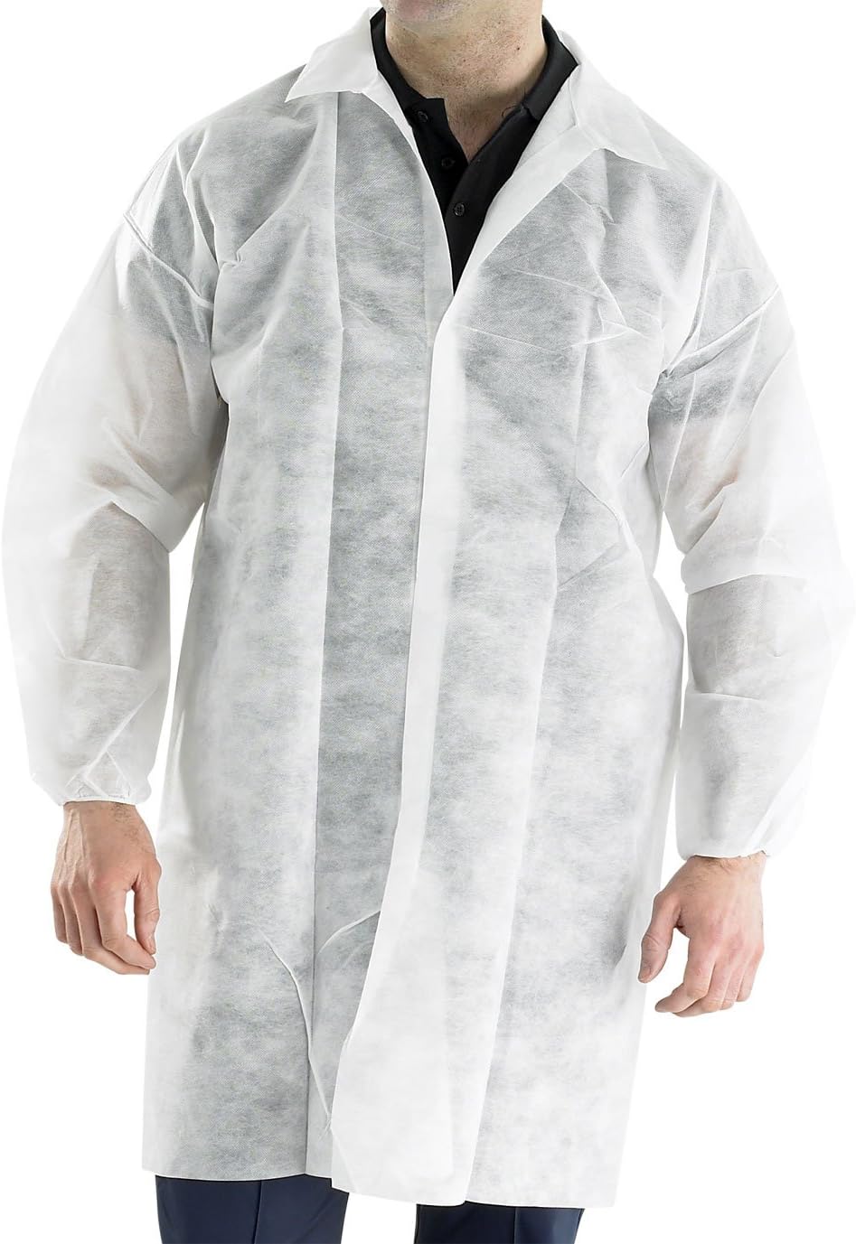 POLPROP DISPOSABLE VISITORS COAT WHITE L