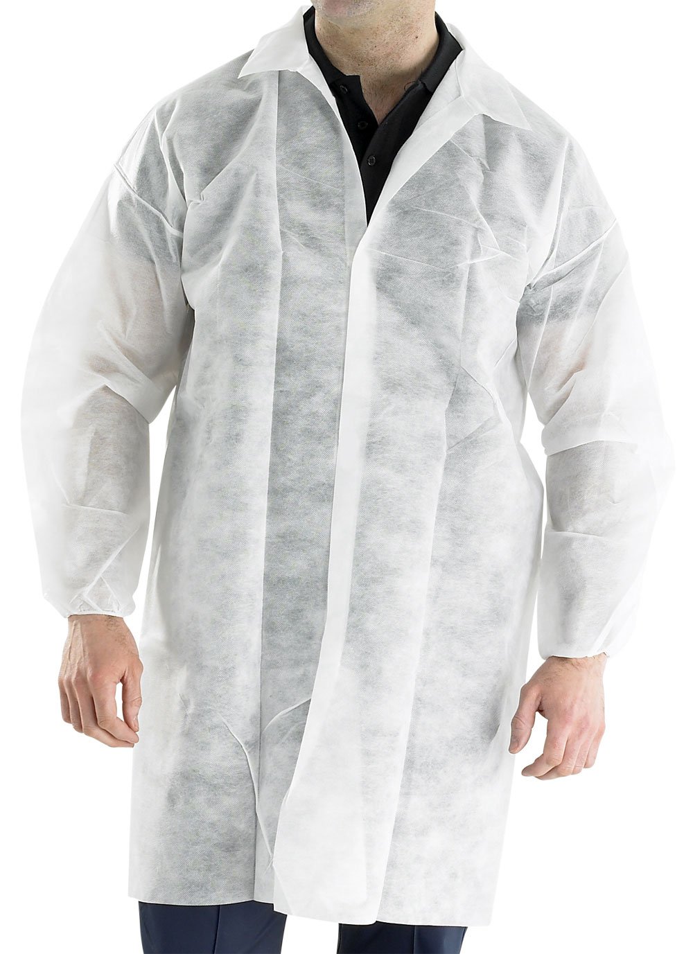 POLPROP DISPOSABLE VISITORS COAT WHITE L