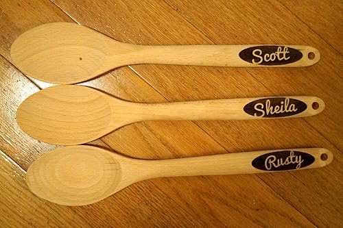 Miniatura 4 de Spoon, Engraved Spoon, Kitchen Gifts, Baking Gifts, Gift for Him, Wooden Spoon, Wooden Utensils, Personalized Spoon, Gift for Mom, Small Christmas