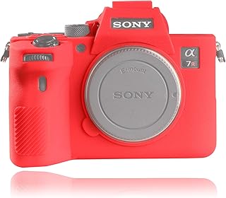 Easy Hood Camera Case for Sony Alpha 7R IV A7R IV A7RIV α7R IV A7R4 A7RM4 ILCE-7RM4 Camera, Texture Surface, Anti-Scratch Slim Fit Soft Silicone Rubber Protective Camera Cover Protector Skin (Red)