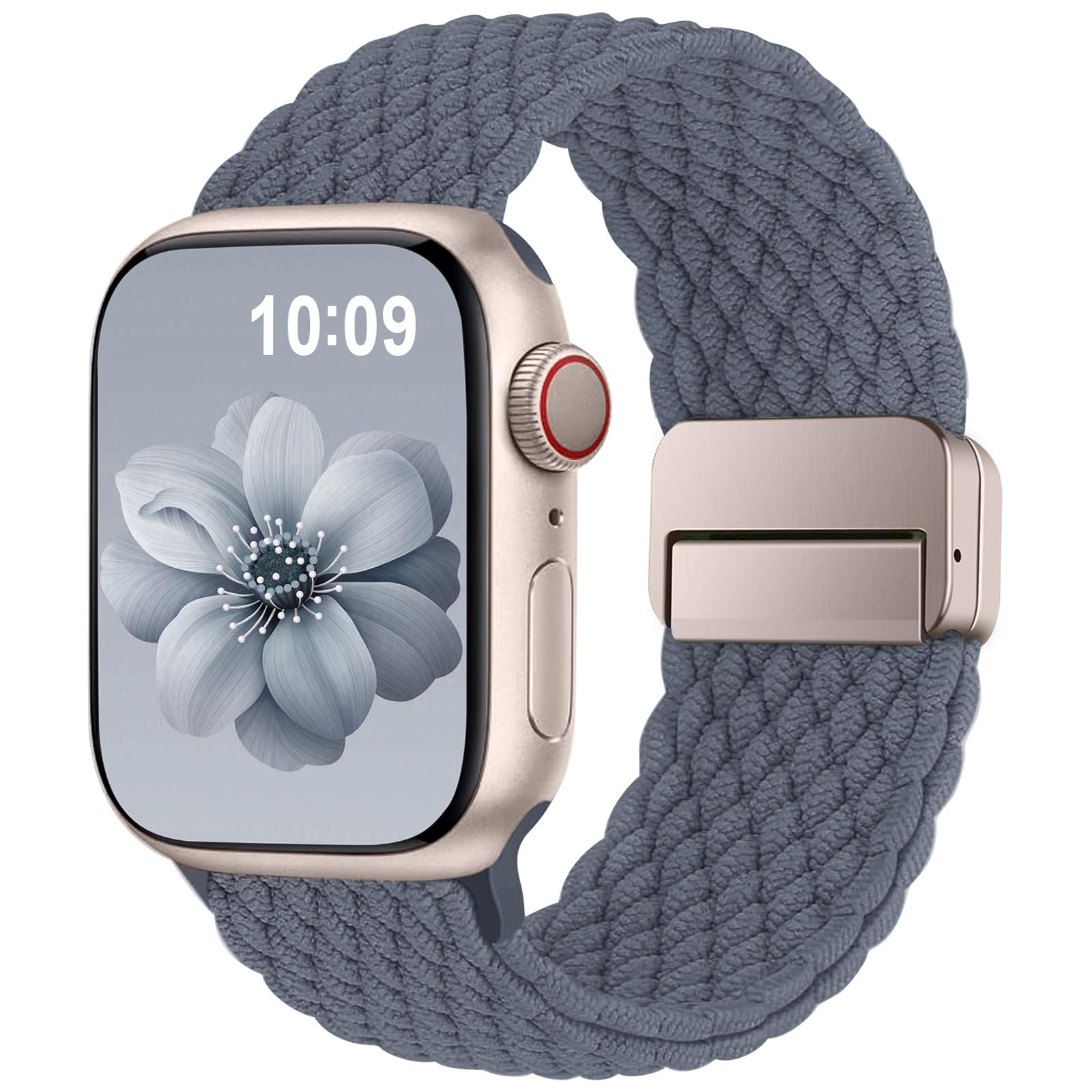 Higgs Geflochtenes Armband Kompatibel mit Apple Watch Armband 46mm 45mm 44mm 49mm 40mm 41mm 42mm 38mm Damen Herren, Armbänder für iWatch SE Series 10 9 8 7 6 5 4 3 2 1